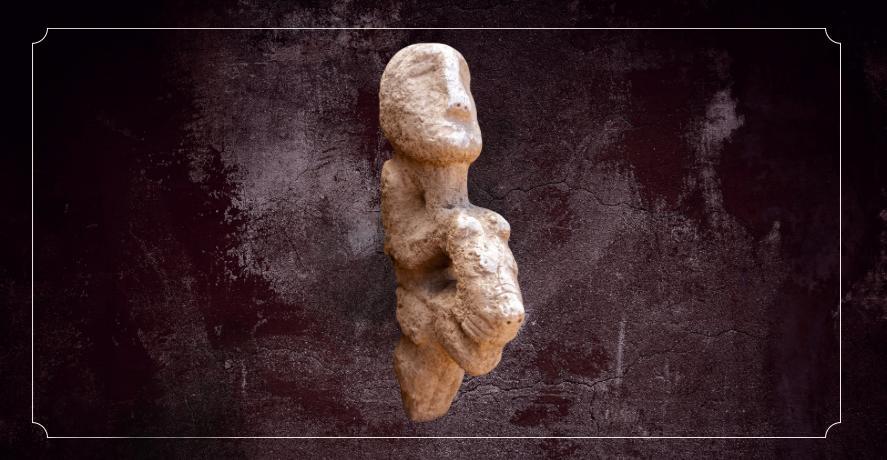 Karahantepe’de 2026 yılında duyurulan, leoparın sırtında oturan insanı betimleyen heykel