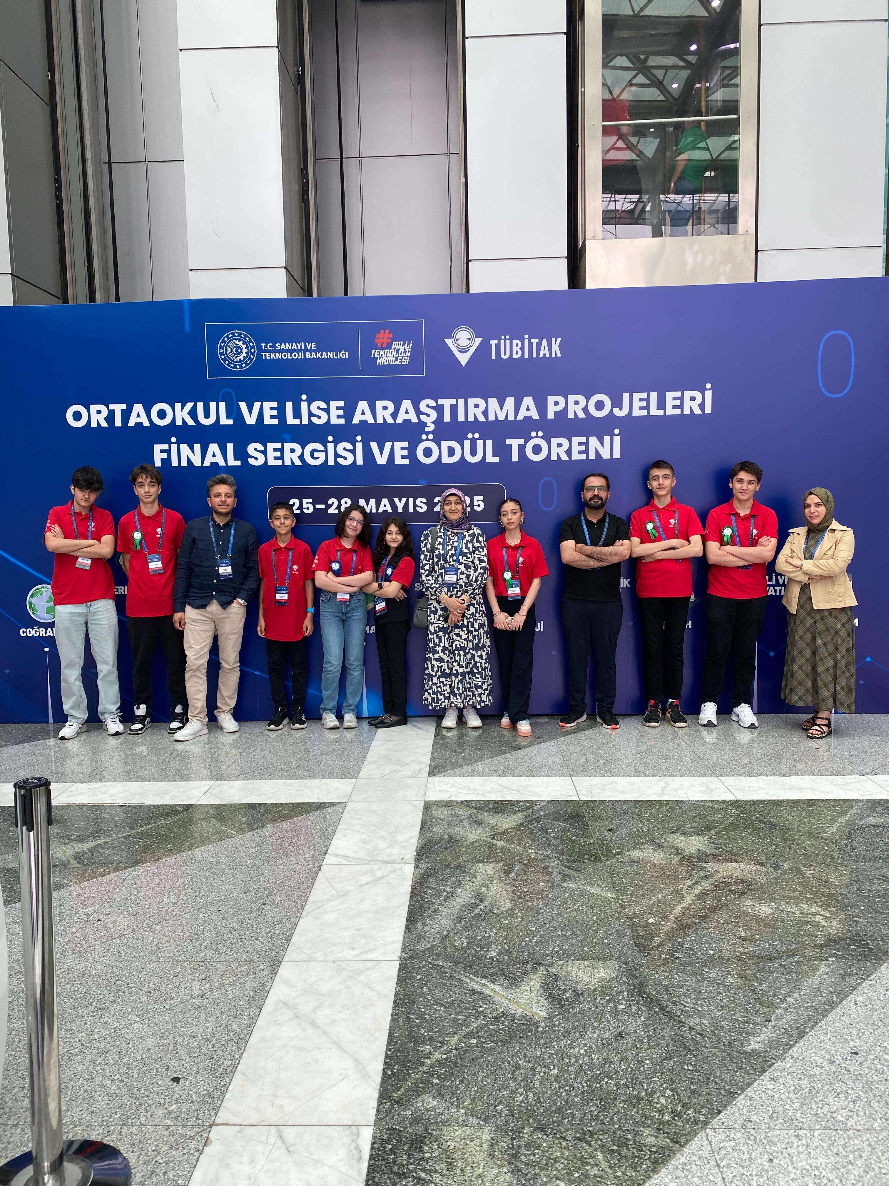 TÜBİTAK 2204 Lise ve Ortaokul Öğrencileri Araştırma Projeleri Yarışmaları Türkiye Finallerinde Sivas’tan büyük başarı