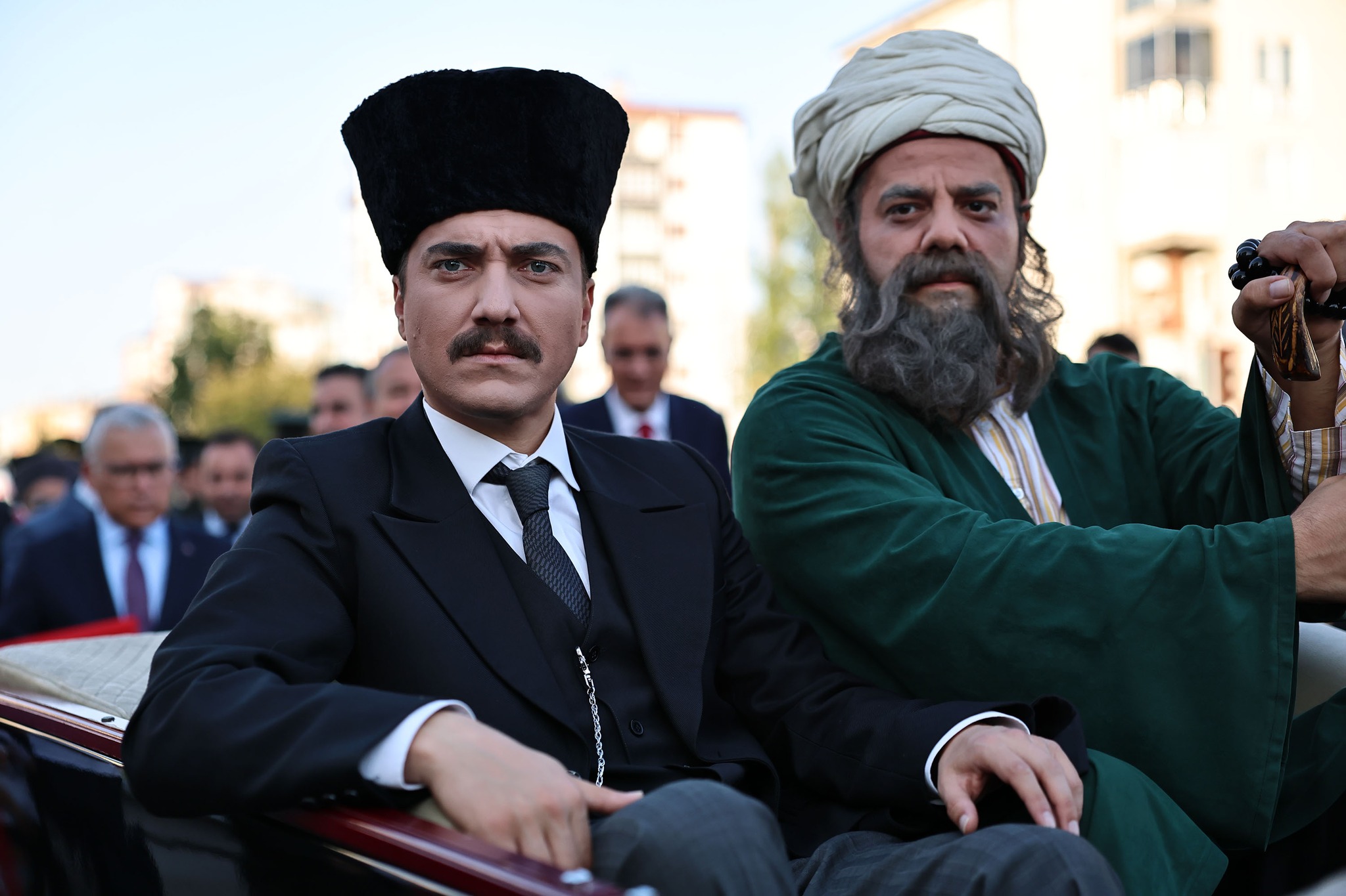 Gazi Mustafa Kemal Atatürk'ün Erzurum'dan Sivas'a gelişi temsili olarak canlandırıldı Gazi Mustafa Kemal Atatürk'ün Erzurum'dan Sivas'a gelişi temsili olarak canlandırıldı