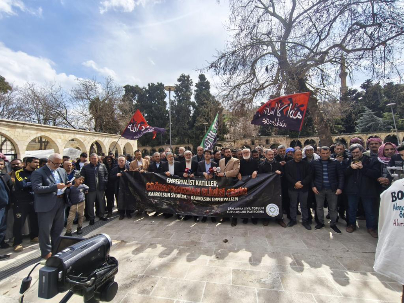 Şanlıurfa STK’ları Platformu’ndan Ortadoğu’daki saldırılara tepki