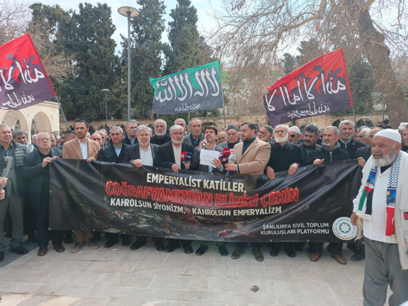 Şanlıurfa STK’ları Platformu’ndan Ortadoğu’daki saldırılara tepki
