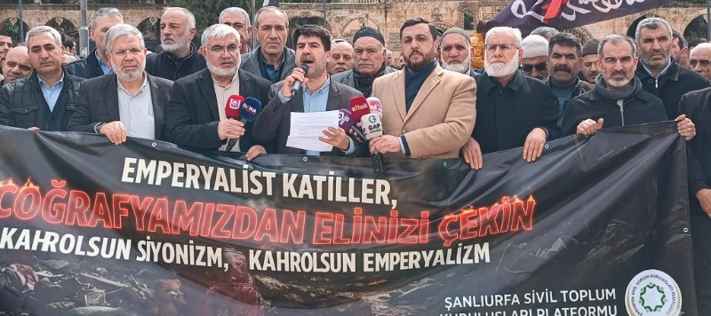 Şanlıurfa STK’ları Platformu’ndan Ortadoğu’daki saldırılara tepki
