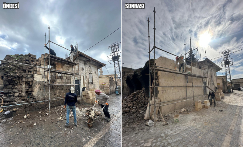 ŞANLIURFA’DA DEPREM SONRASI TARİHİ SOKAKLAR YENİLENİYOR