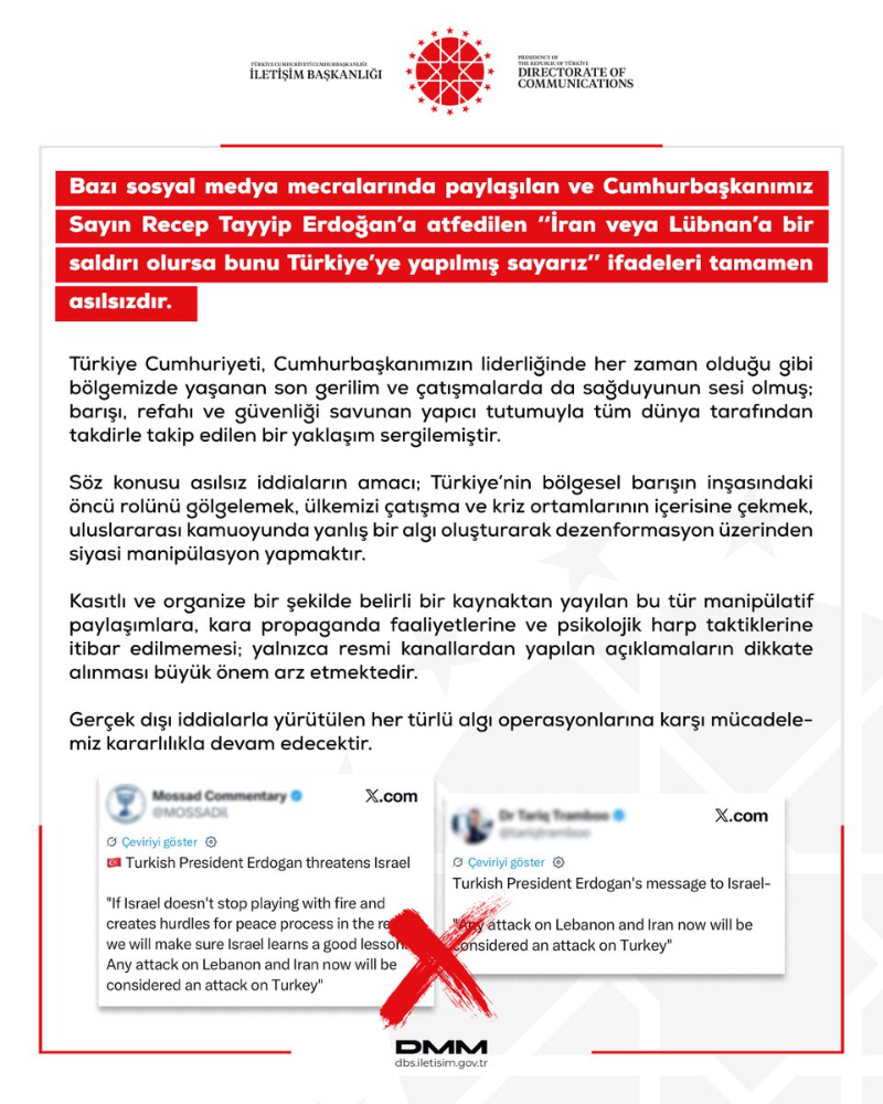 İletişim Başkanlığı’ndan Erdoğan Açıklaması: “Sözler Tamamen Asılsız”