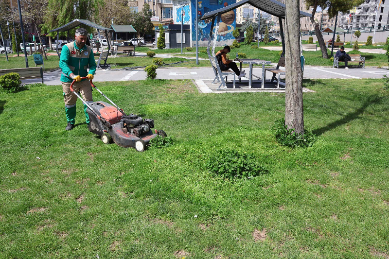 HALİLİYE BELEDİYESİ’NDEN PARK VE YEŞİL ALANLARDA BAKIM SEFERBERLİĞİ