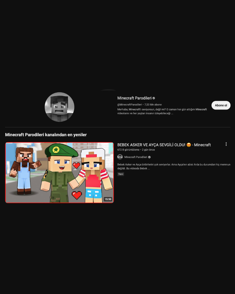 SON DAKİKA | “Minecraft Parodileri” hesabına erişim engeli