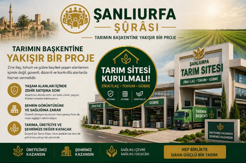 Şanlıurfa Şurası’ndan Çağrı: “Tarım Sitesi Artık Zorunluluk”