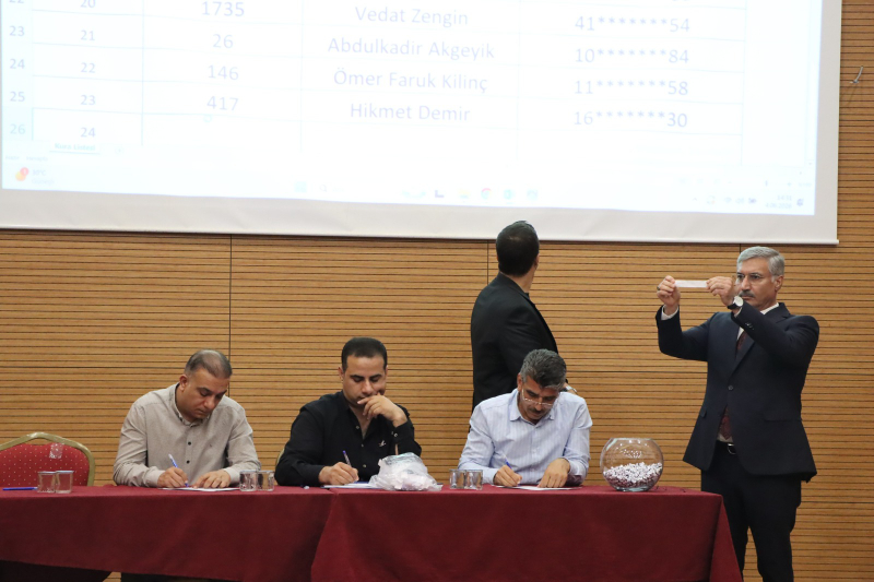 ŞANLIURFA BÜYÜKŞEHİR BELEDİYESİ'NDE 12 İŞÇİ İÇİN KURA ÇEKİMİ YAPILDI