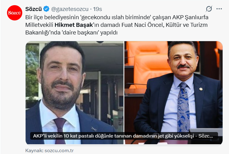 Sosyal Medyada Atama İddiası Gündem Oldu: Şanlıurfa Milletvekili Hikmet Başak İddiaların Odağında