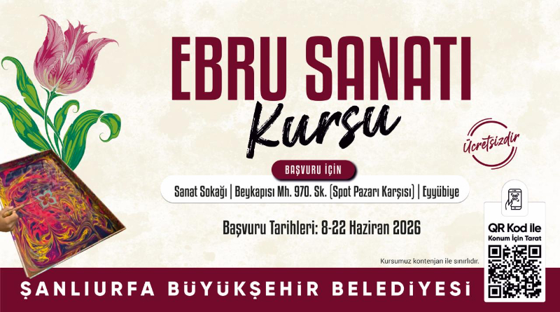 ŞANLIURFA BÜYÜKŞEHİR BELEDİYESİ KÜLTÜR KURSLARI İÇİN BAŞVURULAR BAŞLADI