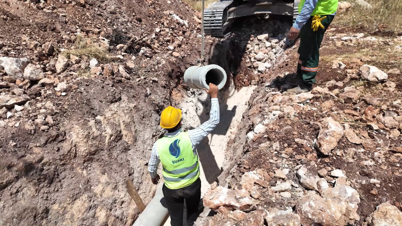 ŞUSKİ, HALFETİ’DE ALTYAPIYI GÜÇLENDİRİYOR