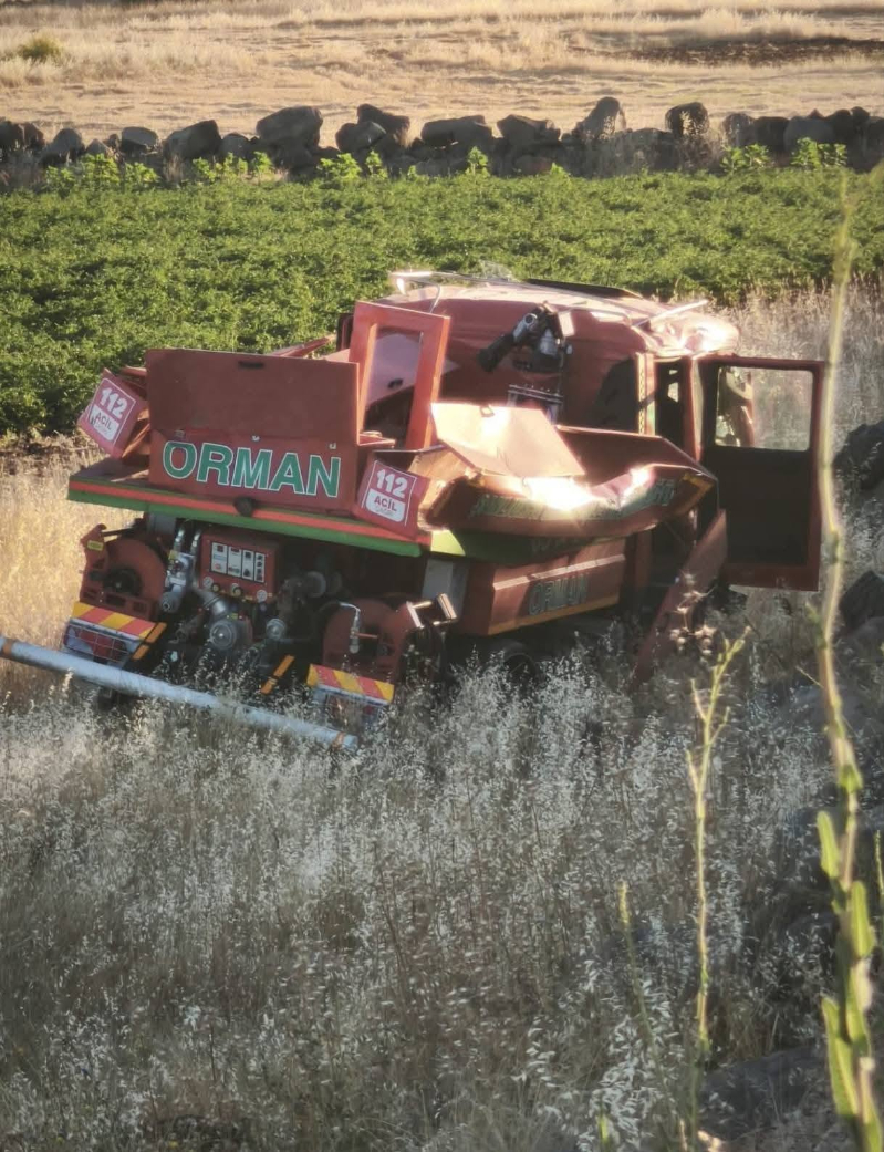 Şanlıurfa'da Yangına Giden Arazöz Kaza Yaptı: Yaralı Personeller Var