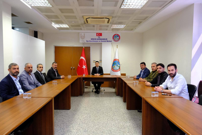 MHP Şanlıurfa İl Başkanı Osman Mutlu'dan Birecik Kaymakamı Osman Şahin'e Ziyaret
