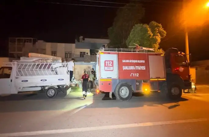 Ceylanpınar’da Korkutan Ev Yangını: Mahalleli Sokağa Döküldü!