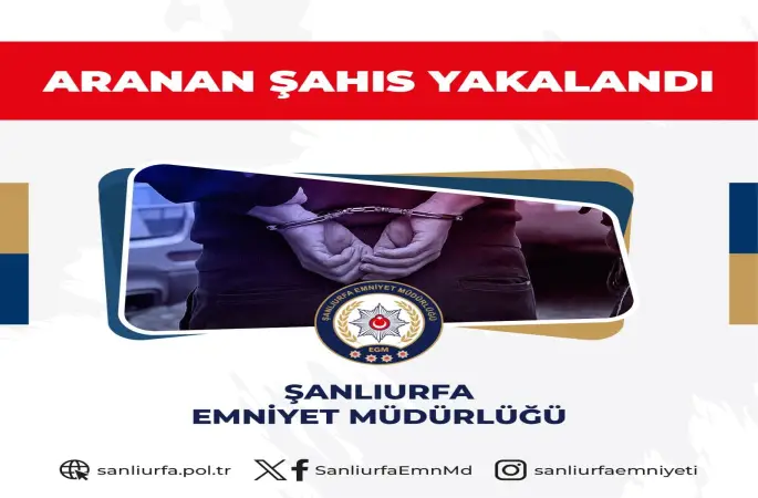 Halfeti'de Aranan Şahıslara Büyük Darbe: 47 Yıla Yakın Hapis Cezası Olan Şüpheli Tutuklandı
