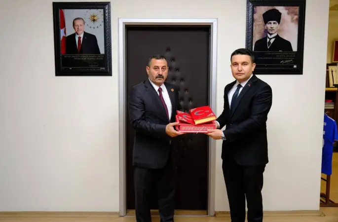 MHP Şanlıurfa İl Başkanı Osman Mutlu'dan Birecik Kaymakamı Osman Şahin'e Ziyaret