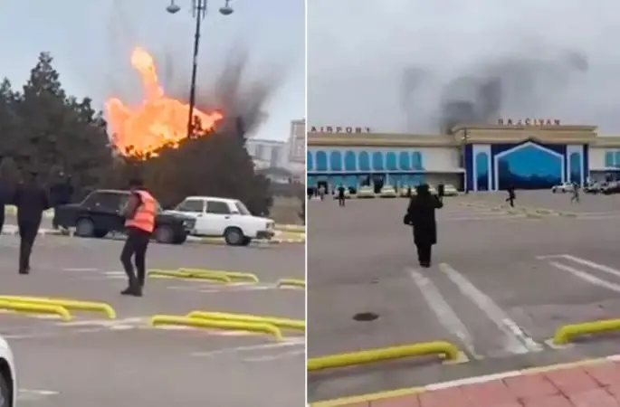 Nahçıvan Havalimanı'na İHA saldırısı