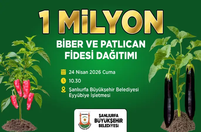 Şanlıurfa Büyükşehir’den Üreticiye Devasa Destek: 1 Milyon Fide Ücretsiz Dağıtılacak