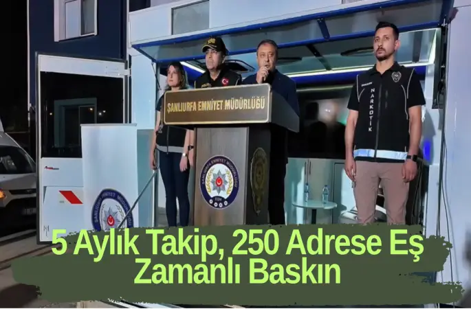 Şanlıurfa Merkezli 11 İlde Dev Narkotik Operasyonu: 35 Suç Örgütü Çökertildi!