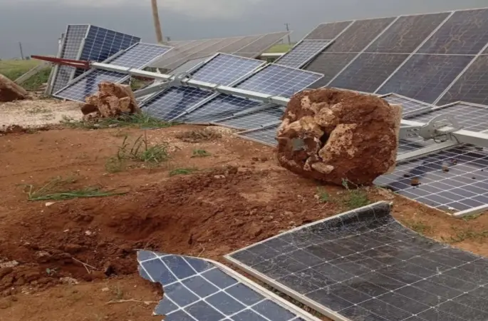 Şanlıurfa’da Fırtına ve Dolu Kabusu: Harran’da Güneş Panelleri Uçtu!