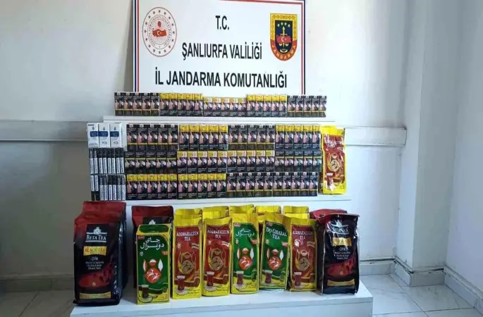 Şanlıurfa’da Kaçak Sigara ve Çay Operasyonu: 24 Kişiye İşlem