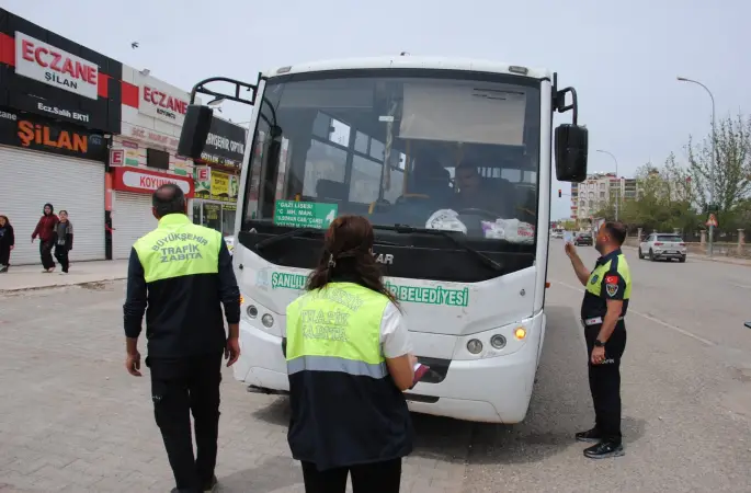 ŞANLIURFA’DA TOPLU TAŞIMA ARAÇLARI MERCEK ALTINDA