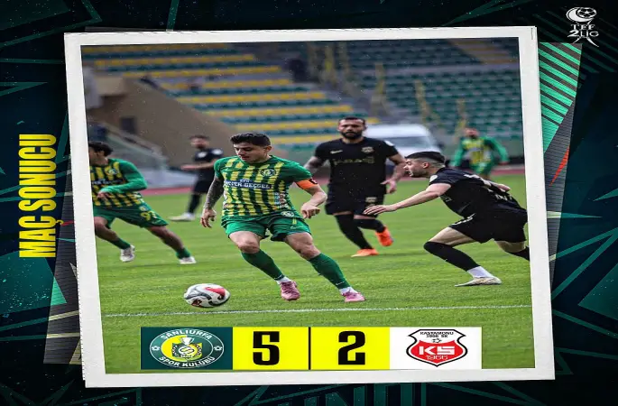 Şanlıurfaspor’dan Gol Yağmuru: Kastamonuspor’a 5-2’lik Farklı Tarife