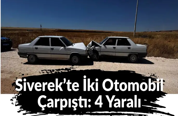 Siverek’te İki Otomobil Çarpıştı: 4 Yaralı