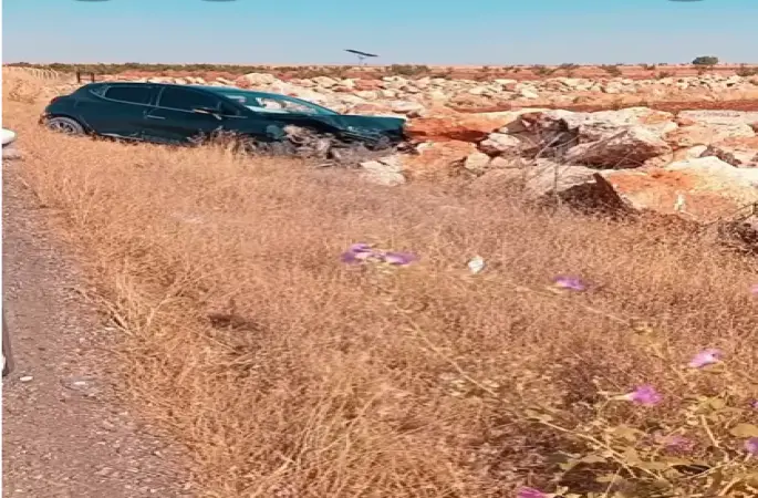 Türkmenören ve Gözenek Arasında Trafik Kazası: Araç Şarampole Yuvarlandı