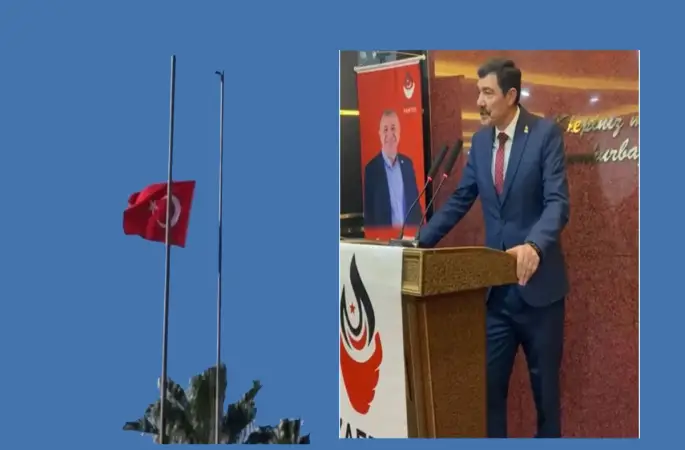 YAŞAR SİNAN SARIDAN BAYRAK TEPKİSİ