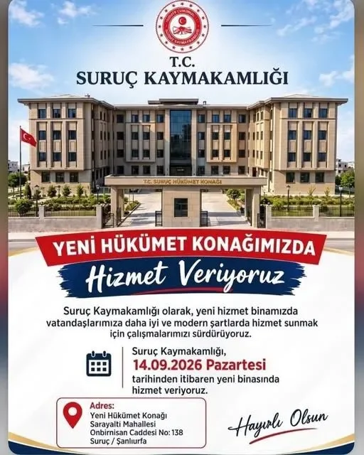 Suruç Kaymakamlığı Yeni Hizmet Binasına Taşındı - 1