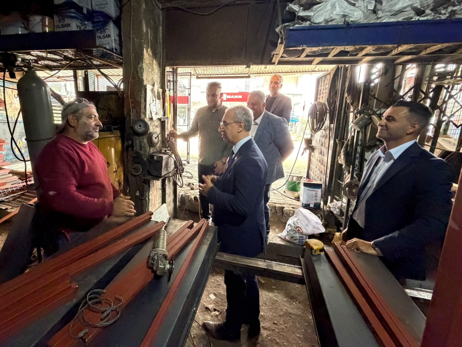 Abdurrahman Dusak Tufanbeyli’de esnafla buluştu - 4