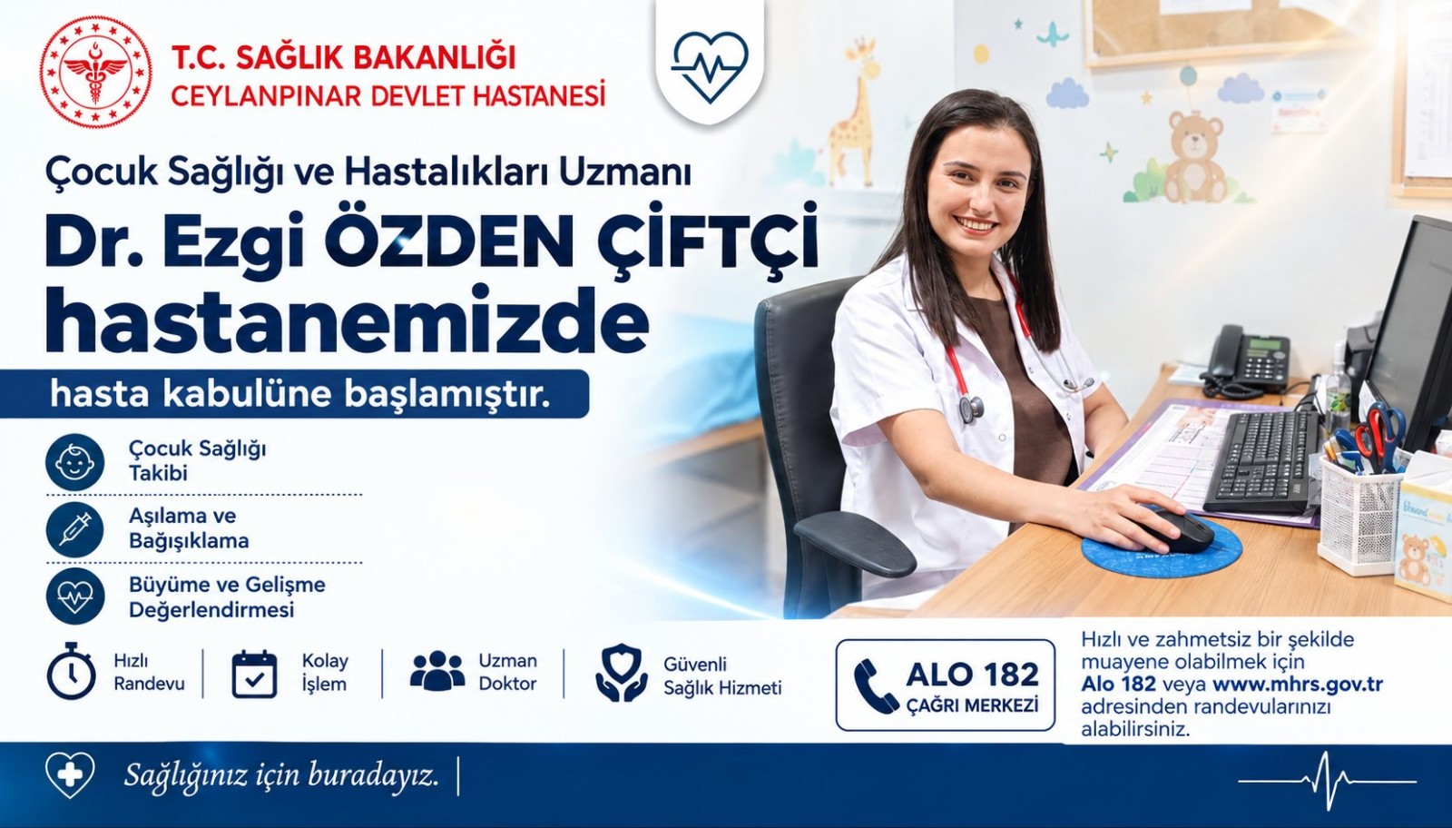 Çocuk Sağlığı Uzmanı Dr. Ezgi Özden Çiftçi Hasta Kabulüne Başladı - 1