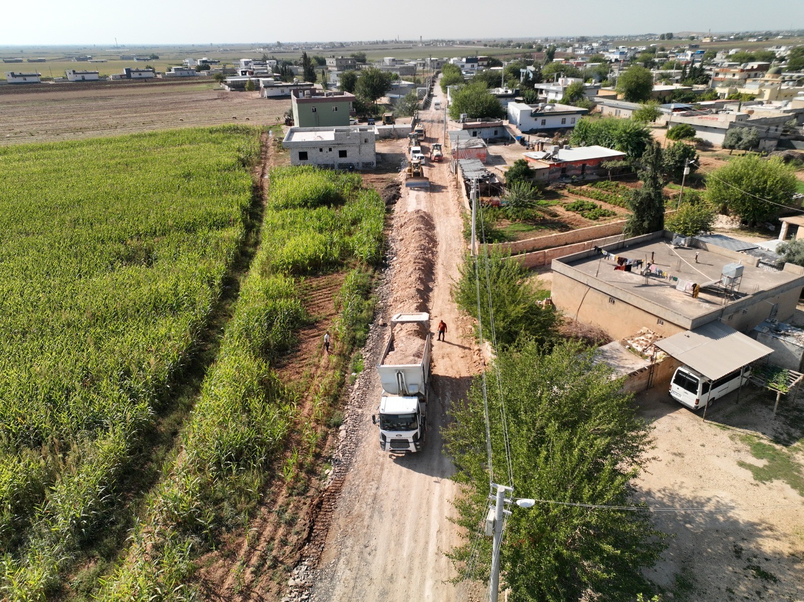 Harran’da 10 Kilometrelik Grup Yolunda Yoğun Mesai - 2
