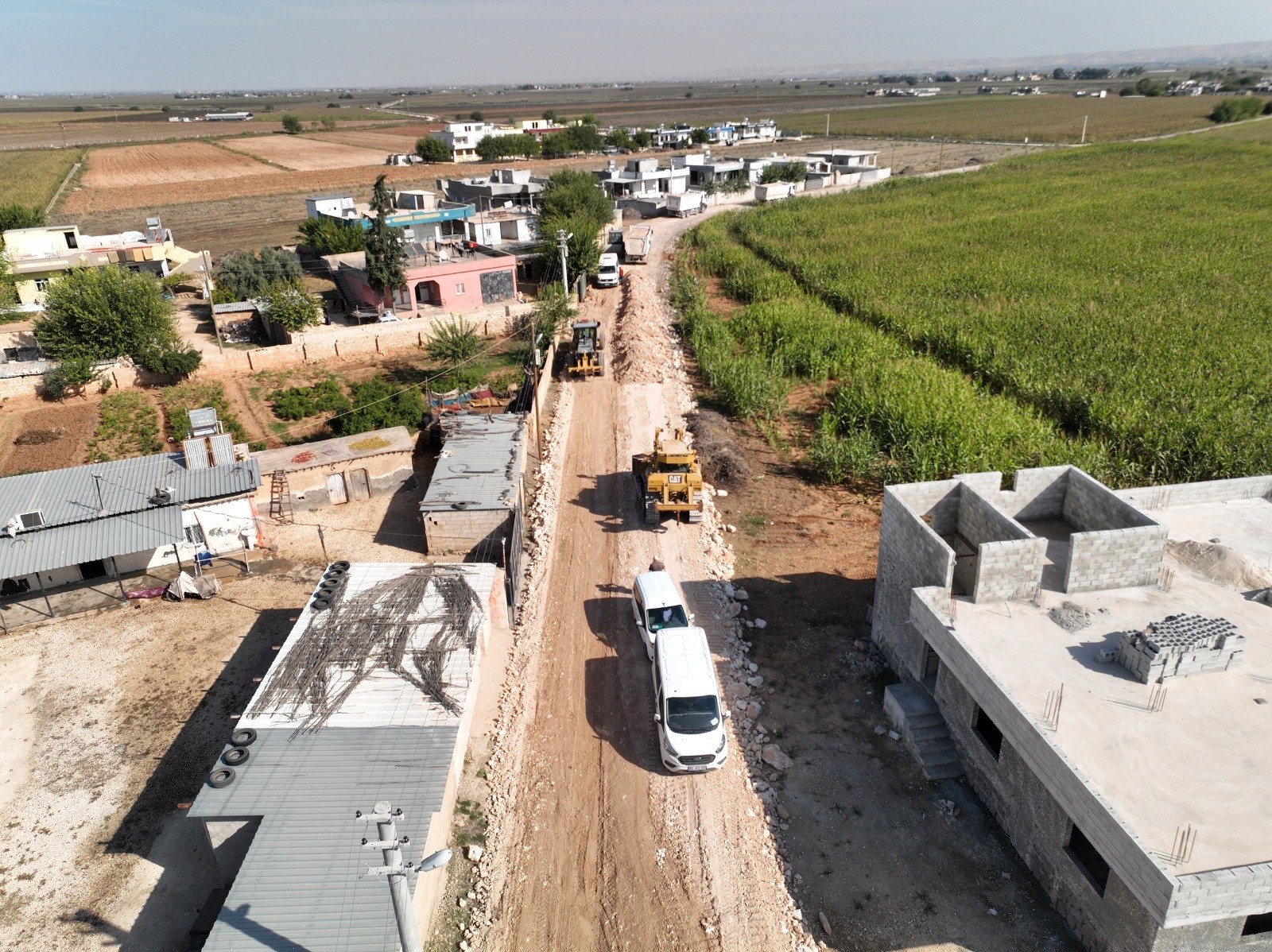 Harran’da 10 Kilometrelik Grup Yolunda Yoğun Mesai - 3
