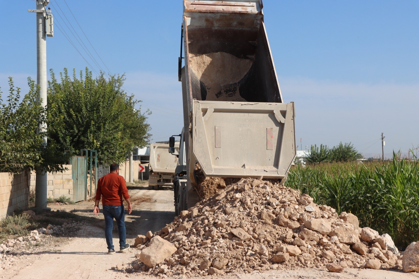 Harran’da 10 Kilometrelik Grup Yolunda Yoğun Mesai - 4