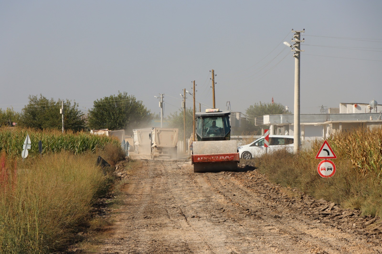 Harran’da 10 Kilometrelik Grup Yolunda Yoğun Mesai - 5