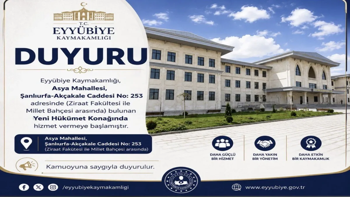Yeni Eyyübiye Nüfus Müdürlüğü Nerede? İşte Adresi!