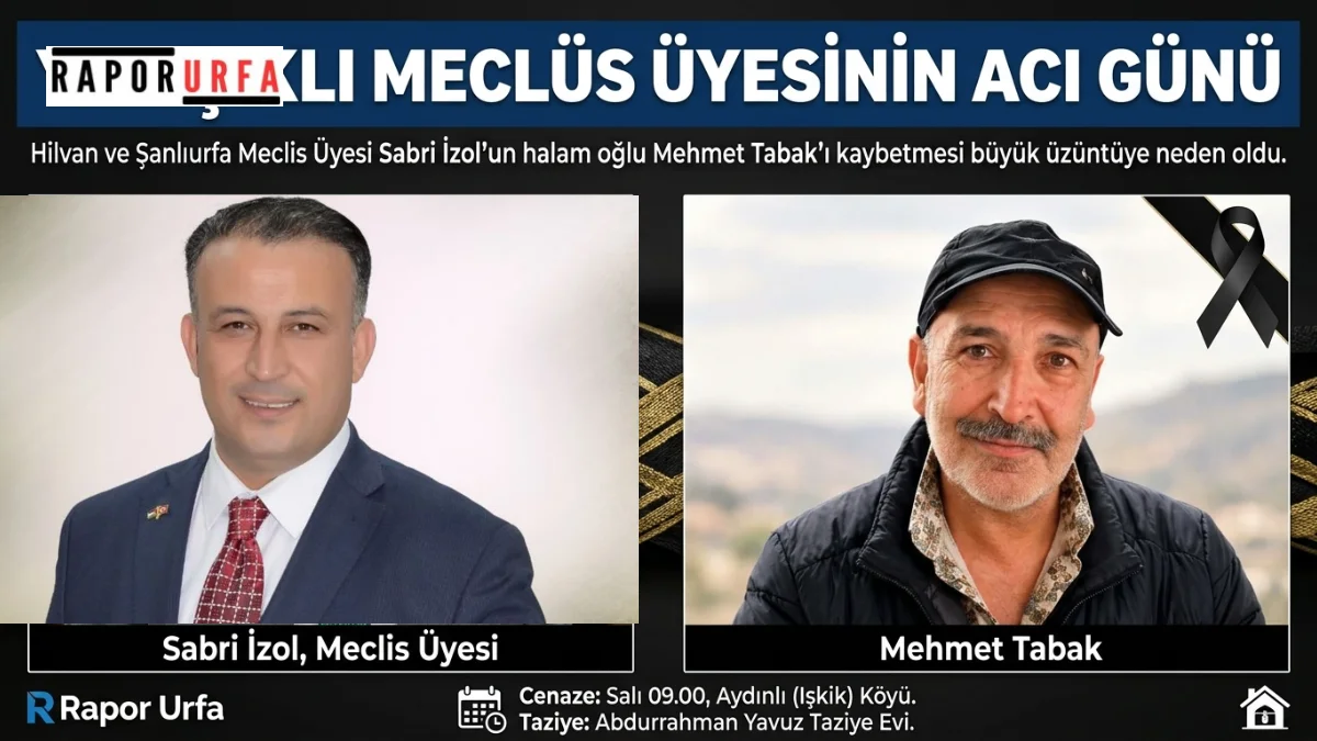 Büyükşehir Meclisinin Şık İsmi Sabri İzol’un Acı Günü