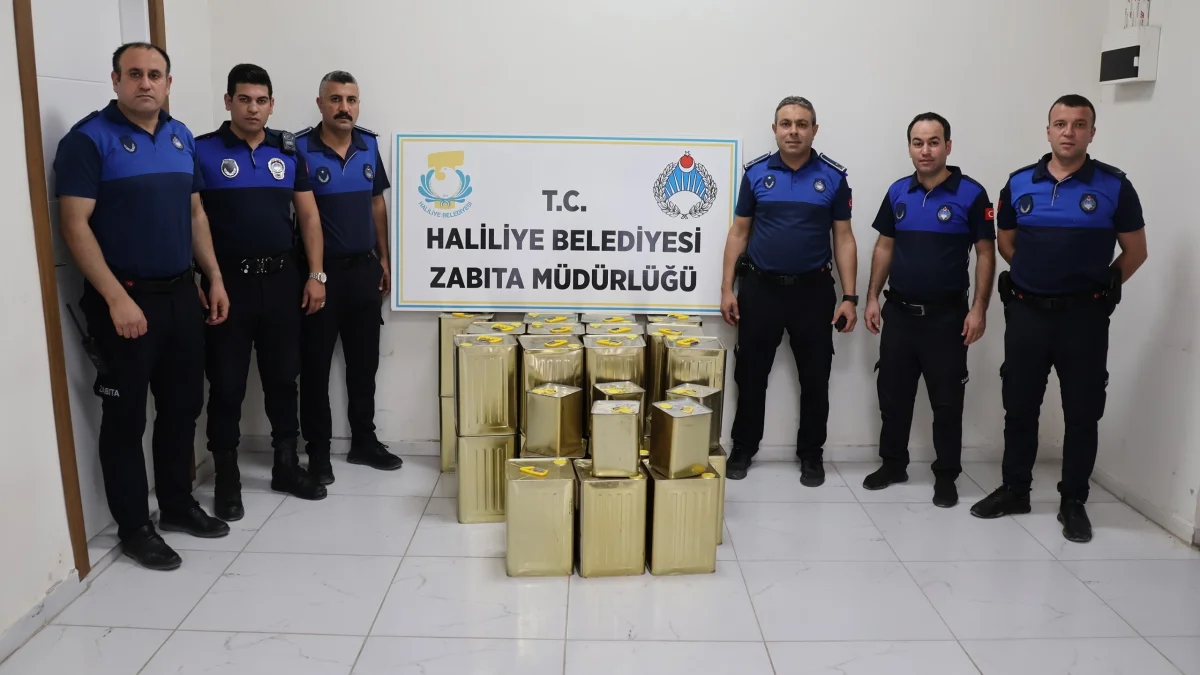 HALİLİYE BELEDİYESİ’NDEN DENETİM: 875 KİLO SADE YAĞA EL KONULDU