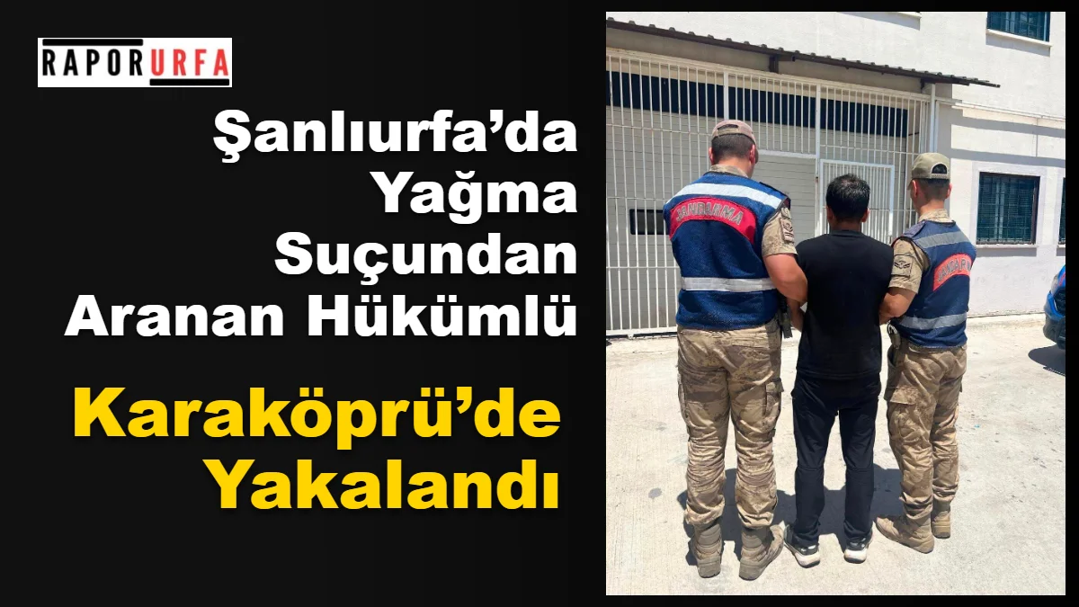 Şanlıurfa’da Yağma Suçundan Aranan Hükümlü Karaköprü’de Yakalandı