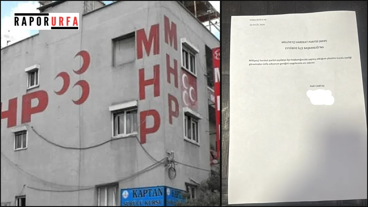 MHP Eyyübiye Teşkilatında İstifa: Yönetim Kurulu Üyesi Halil Cantaş Görevinden Ayrıldı