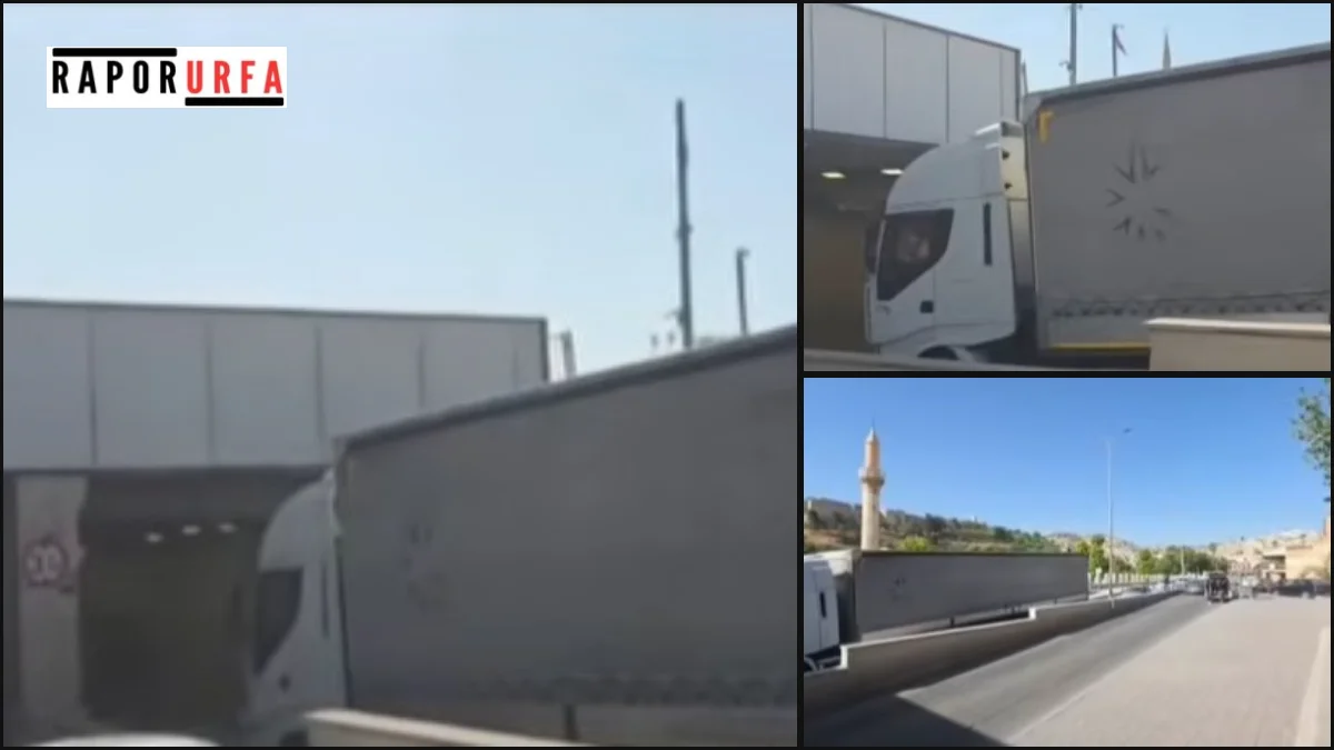 Şanlıurfa’da Alt Geçide Sıkışan TIR Trafiği Kilitledi