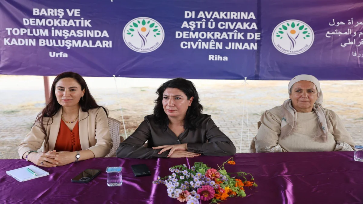 DEM Parti Kadın Meclisi Şanlıurfa Halfeti’de Türkmen Kadınlarla Buluştu