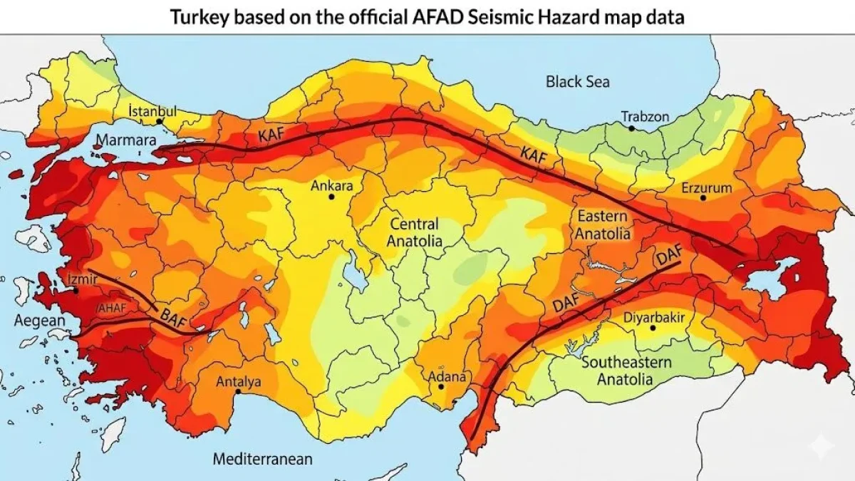 Türkiye’nin Deprem Haritası: Faylar Hangi İllerden Geçiyor?