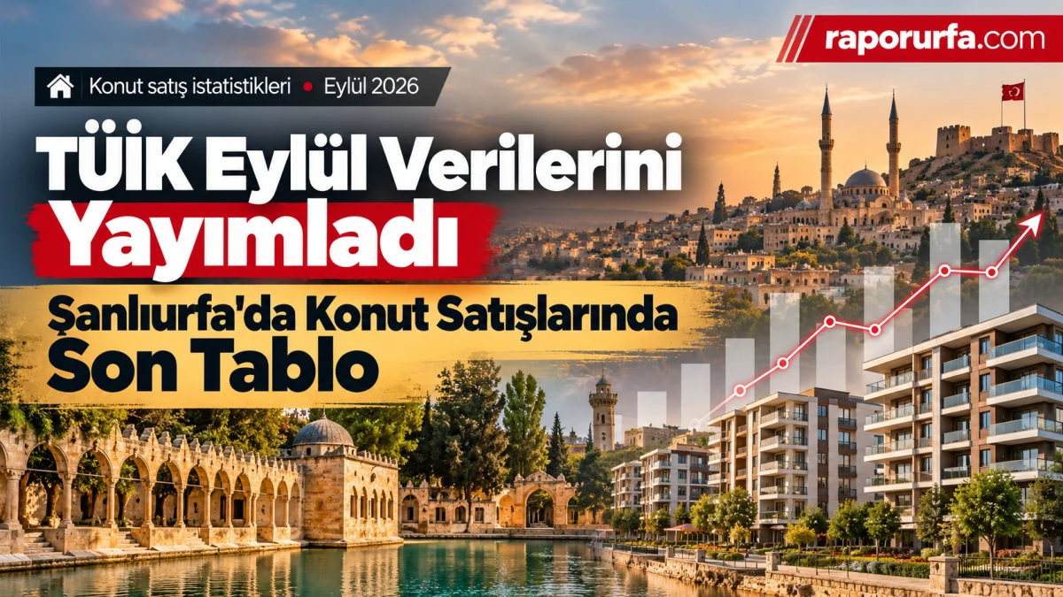 Şanlıurfa’da Konut Satışlarında Son Tablo! TÜİK Eylül Rakamlarını Açıkladı