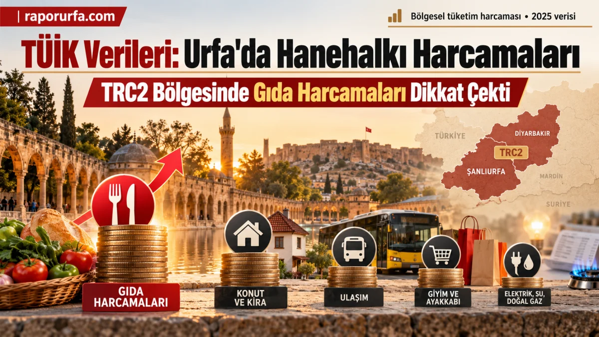 TÜİK Açıkladı: Şanlıurfa’nın da Yer Aldığı Bölgede Harcamaların Yüzde 29,6’sı Gıdaya Gidiyor!