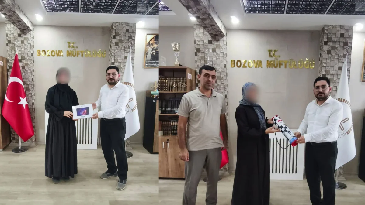 Bozova’da Umre Ödüllü Gençlik Bilgi Yarışması’nda Dereceye Girenlere Ödül