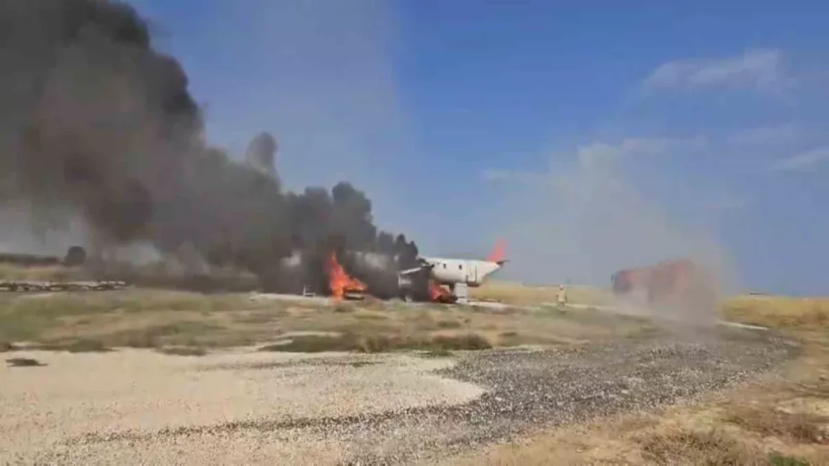 Şanlıurfa GAP Havalimanı’nda Uçak Yangını Tatbikatı