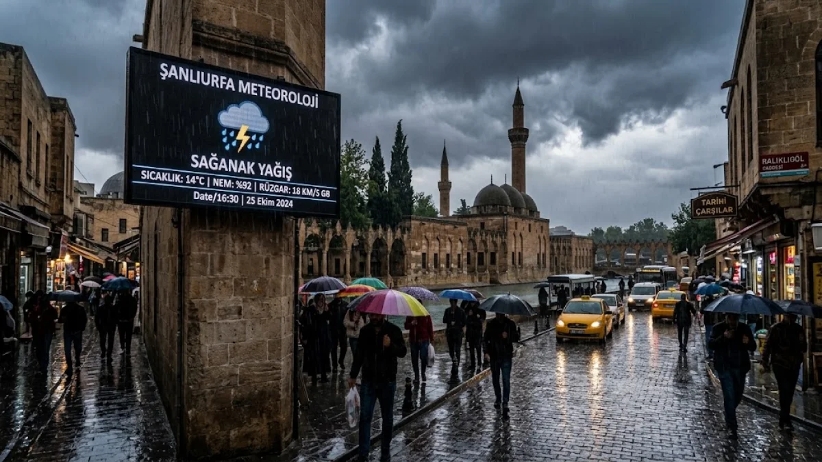 Şanlıurfa’da yağmur dinmeden uyarı geldi! Yarın akşama dikkat